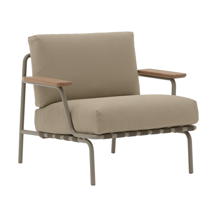 Settle Lounge Chair loungefåtölj - Ribbed Weave 5 Taupe - Muuto