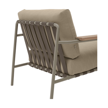 Settle Lounge Chair loungefåtölj - Ribbed Weave 5 Taupe - Muuto