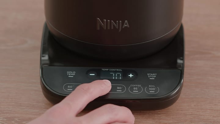 Ninja KT200 vattenkokare m temperaturinställning 1,7 L, Mattsvart Ninja