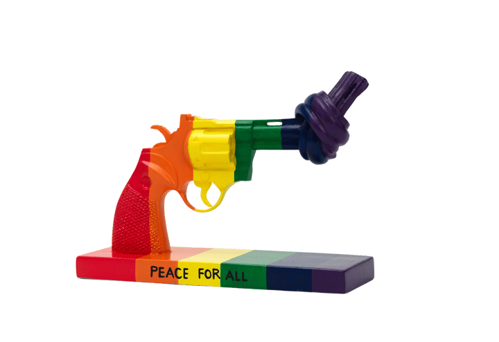 Peace for All dekoration 19 cm - Multi - Non Violence