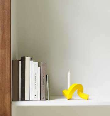 Crooked ljusstake 1 - Yellow - Normann Copenhagen