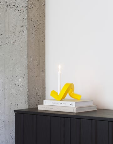 Crooked ljusstake 1 - Yellow - Normann Copenhagen