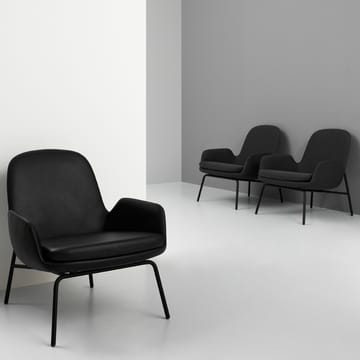 Era Low loungestol - läder tango svart - Normann Copenhagen