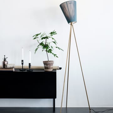 Oslo Wood golvlampa - Light blue, matt vitt stativ - Northern