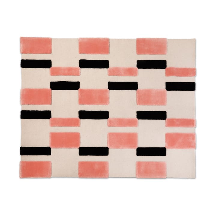 ODC Segment Rug Collection Irregular matta - Coral crush-cream-black, 120x200 cm - Ogeborg