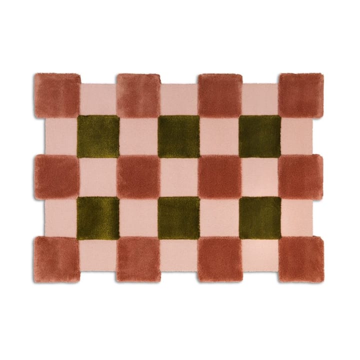 ODC Segment Rug Collection Square matta - Apricot-rose-olive, 142x198 cm - Ogeborg