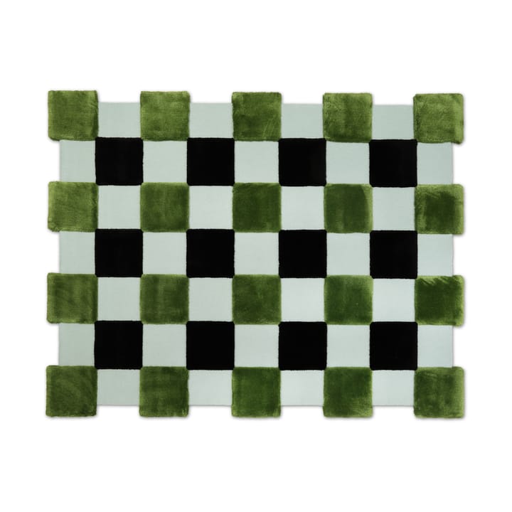 ODC Segment Rug Collection Square matta - Green-black-mint, 142x198 cm - Ogeborg