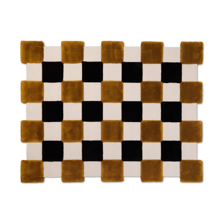 ODC Segment Rug Collection Square matta - Ochre-beige-black, 142x198 cm - Ogeborg