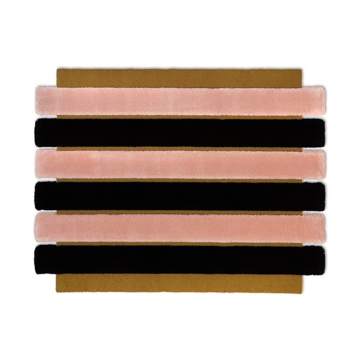 ODC Segment Rug Collection Stripe matta - Golden-blush-black, 154x200 cm - Ogeborg