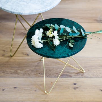 Mini O Table soffbord - Marmor marquina, rostfritt stativ - OX Denmarq