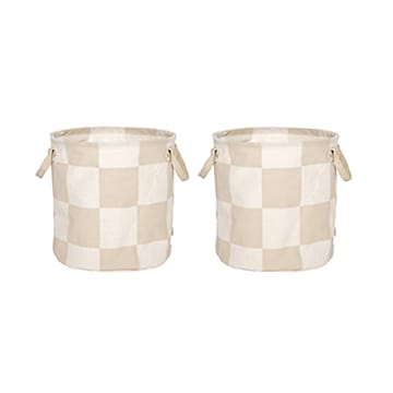 Chess förvaringskorgar medium 2-pack - Clay-offwhite - OYOY