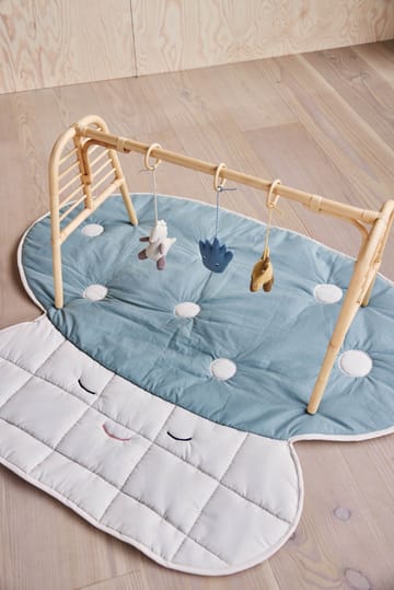 Dino play leksaker till babygym - Beige-saffron-aqua blue - OYOY