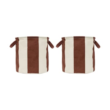 Kara förvaringskorg medium 32xØ32 cm 2-pack - Nutmeg - OYOY