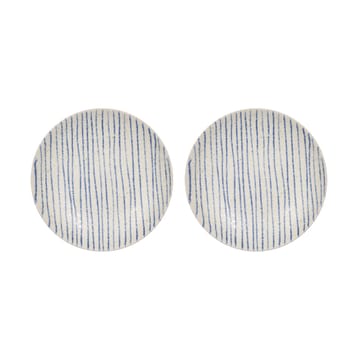 Nori striped skål small Ø12,9 cm 2-pack - Clay-optic Blue - OYOY