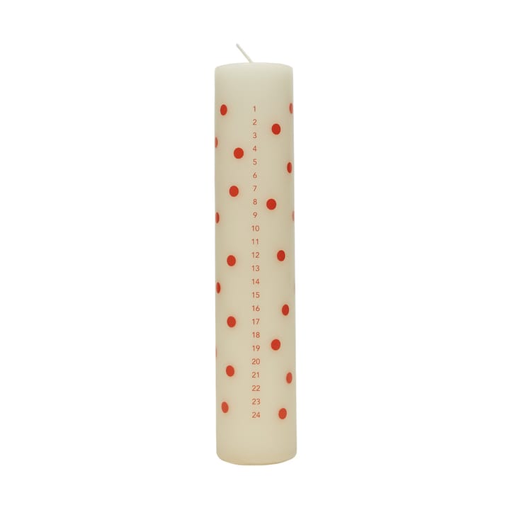 Polka kalenderljus, Offwhite-red OYOY