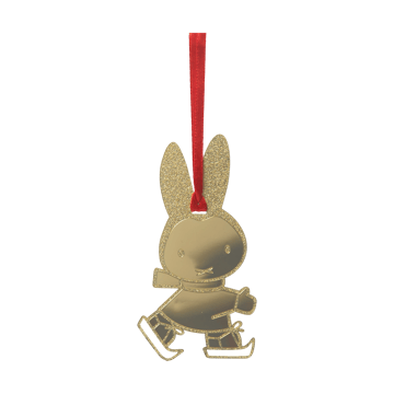 Miffy skating dekorationshänge - Guld - Pluto Design