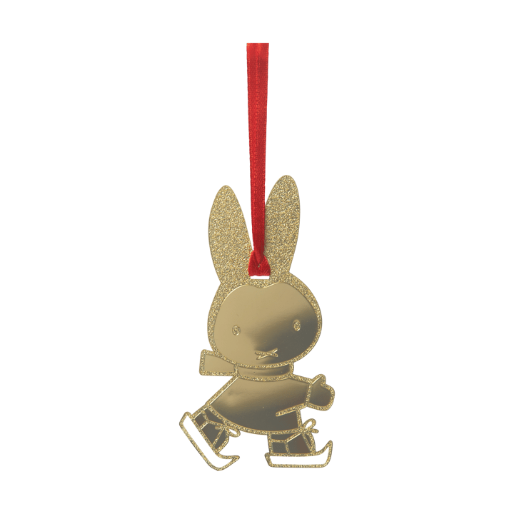 Miffy skating dekorationshänge, Guld Pluto Design