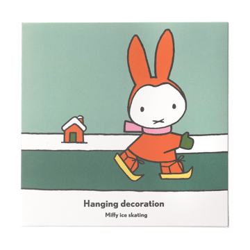 Miffy skating dekorationshänge - Guld - Pluto Design