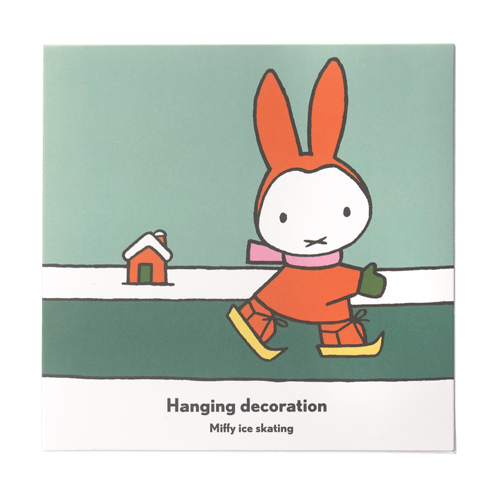 Miffy skating dekorationshänge, Guld Pluto Design