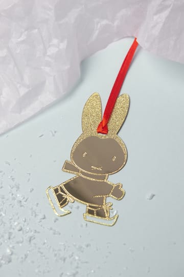 Miffy skating dekorationshänge - Guld - Pluto Design