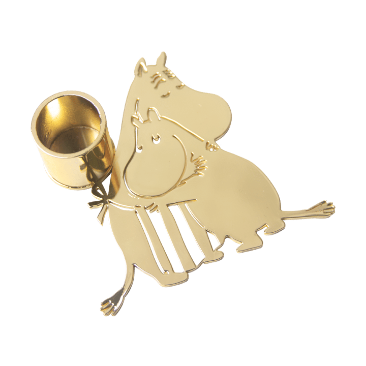 Moomin love ljusstake, Guld Pluto Design