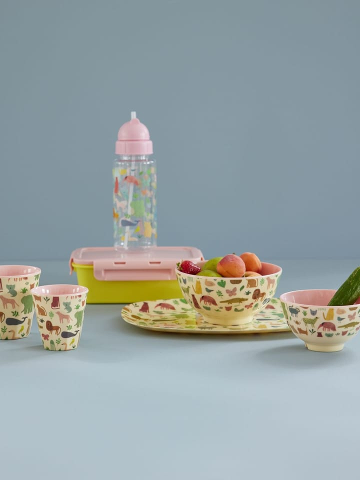 Rice barnkopp melamin, Sweet Jungle Print-Soft Pink RICE