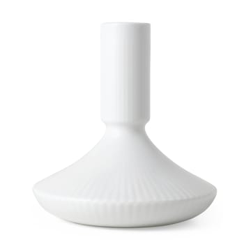 White Fluted ljusstake 12 cm - Vit - Royal Copenhagen