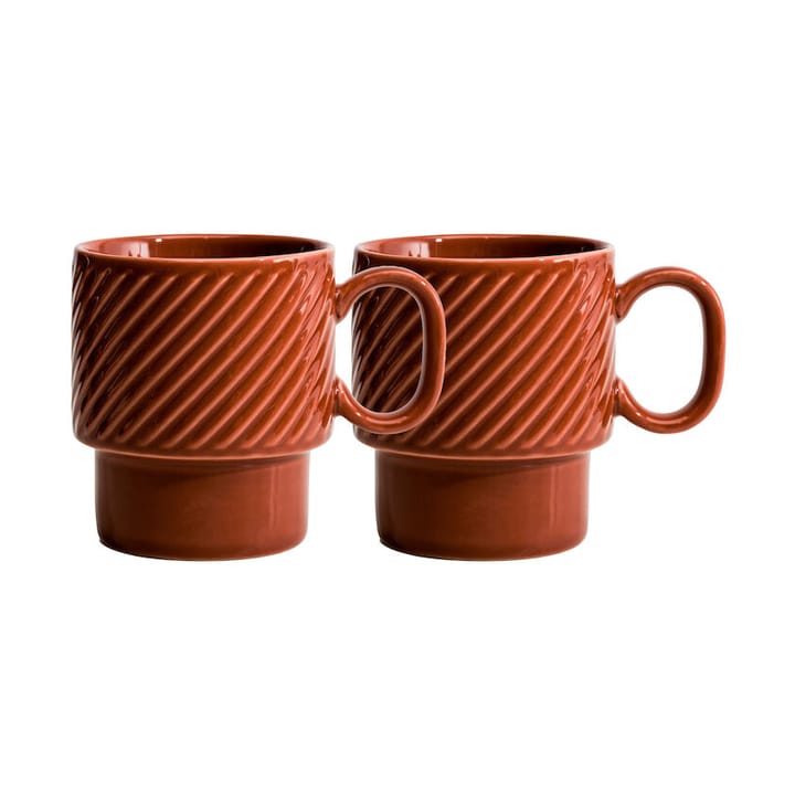 Coffee & More kaffemugg 2-pack - Terrakotta - Sagaform
