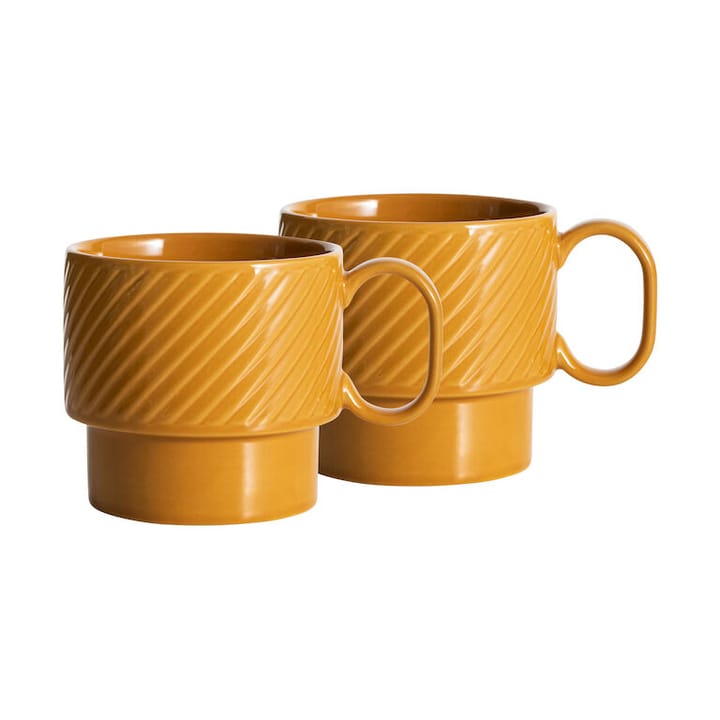 Coffee & More temugg 2-pack - Gul - Sagaform