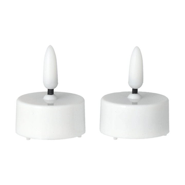 Bright värmeljus LED Ø3,8 cm 2-pack - White - Scandi Essentials