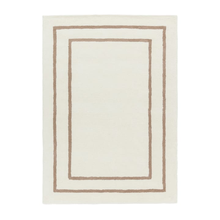 Borders ullmatta, Vit-beige 170x240 cm Scandi Living