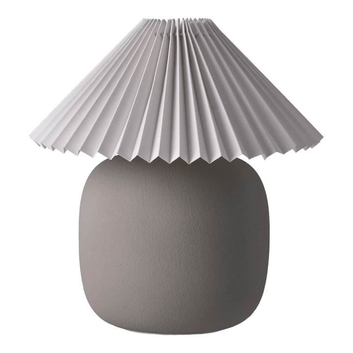 Boulder bordslampa 29 cm grey-pleated white - undefined - Scandi Living