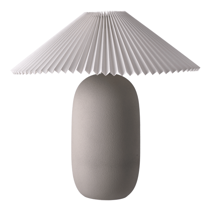 Boulder bordslampa 48 cm grey-pleated white - undefined - Scandi Living