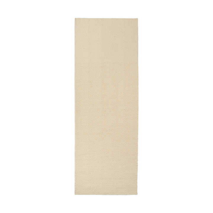 Furrow ullmatta naturvit - 80x240 cm - Scandi Living