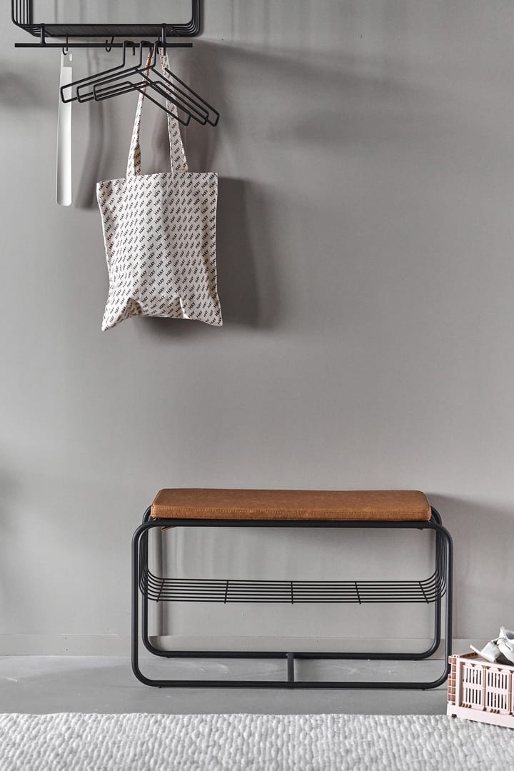 Nod bänk/skohylla 80x36x42 cm - Black - Scandi Living