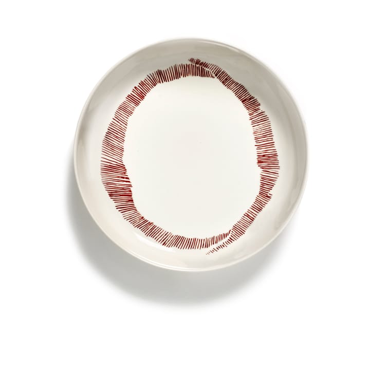 Ottolenghi Feast djup tallrik Ø22 cm 2-pack - White stripes-red - Serax