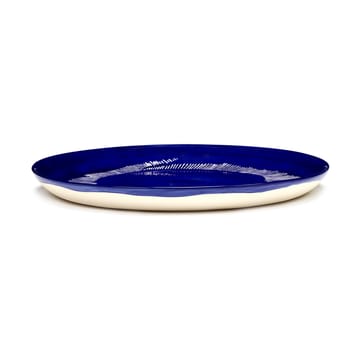 Ottolenghi Feast tallrik M Ø22,5 cm 2-pack - Dark blue stripes-white - Serax