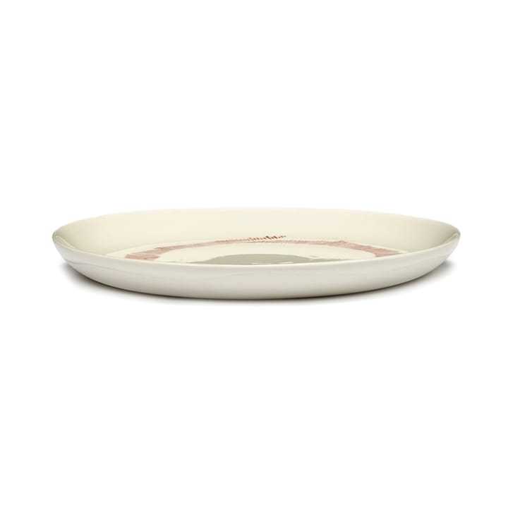 Ottolenghi Feast tallrik S Ø19 cm 2-pack - White stripes-red - Serax