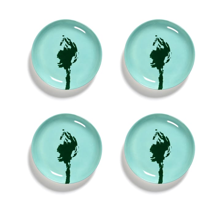 Ottolenghi Feast tallrik XS Ø16 cm 4-pack - Azure-artichoke green - Serax