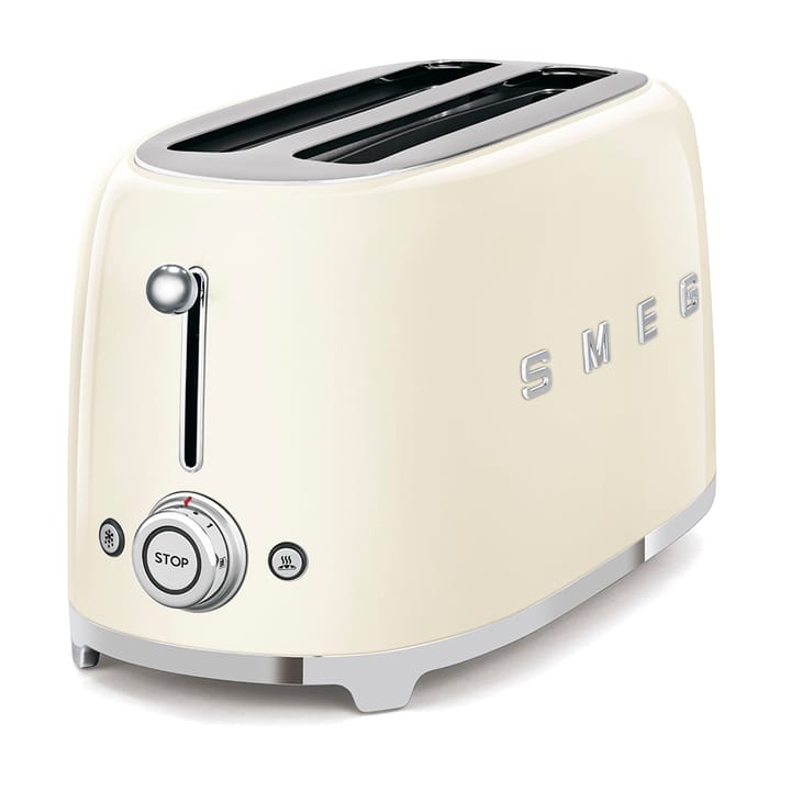 Smeg 50's Style brödrost 4x4 skivor - Créme vit - Smeg