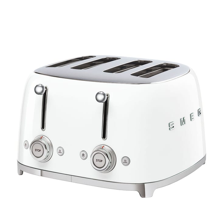 Smeg 50's Style brödrost 4x4 skivor - Vit - Smeg