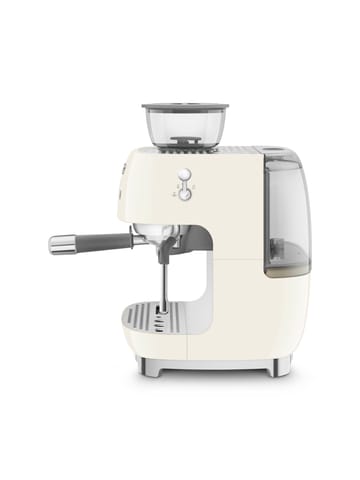 Smeg 50's Style espressomaskin med kaffekvarn - Créme vit - Smeg