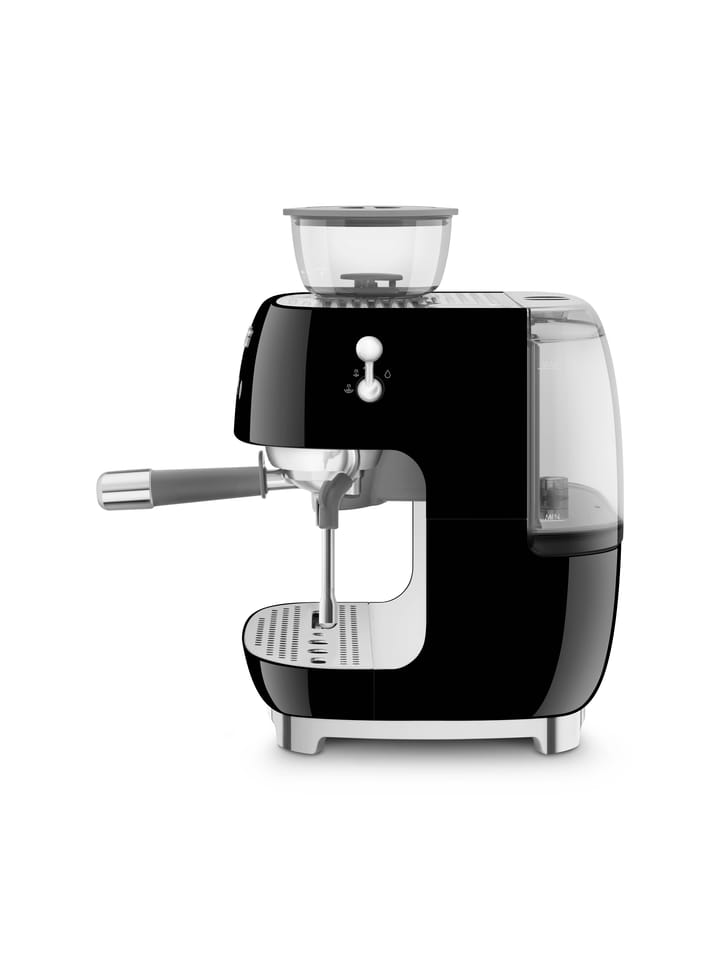 Smeg 50's Style espressomaskin med kaffekvarn - Svart - Smeg