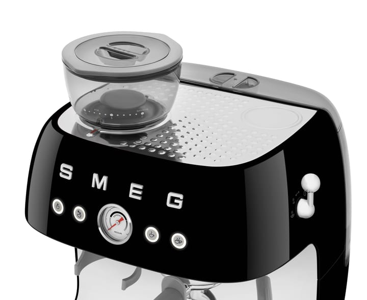 Smeg 50's Style espressomaskin med kaffekvarn - Svart - Smeg