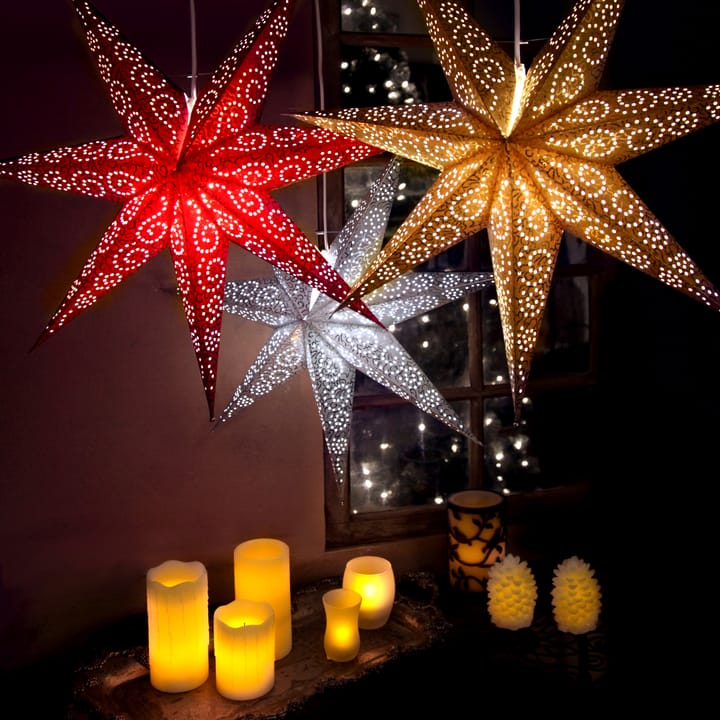 Antique adventsstjärna 60 cm - vit - Star Trading