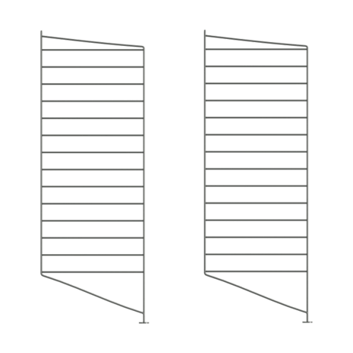 String golvgavel - Mörkgrå, 85x30 cm, 2-pack - String