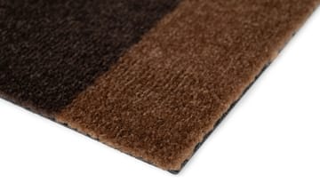 Stripes by tica, horisontell, dörrmatta - Cognac-dark brown-black, 40x60 cm - tica copenhagen