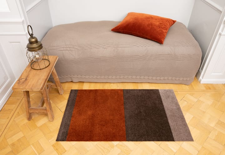 Stripes by tica, horisontell, gångmatta, Brown-terrakotta 67x120 cm tica copenhagen