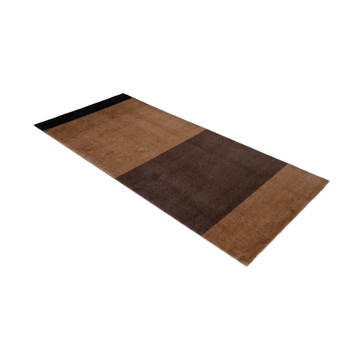 Stripes by tica, horisontell, gångmatta, Cognac-dark brown-black, 90x200 cm tica copenhagen