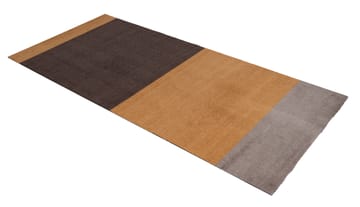 Stripes by tica, horisontell, gångmatta - Dijon-brown-sand, 90x200 cm - tica copenhagen